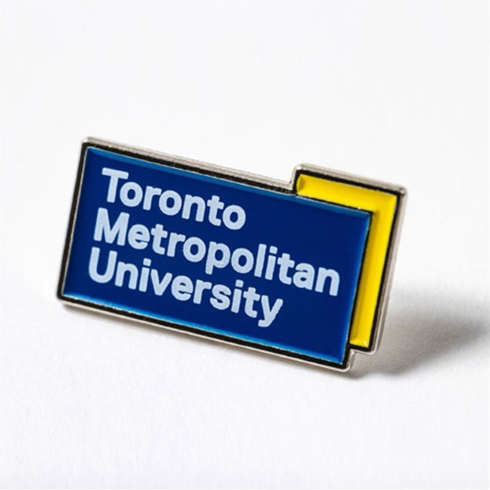 Toronto Metropolitan University Blue and Yellow Pin